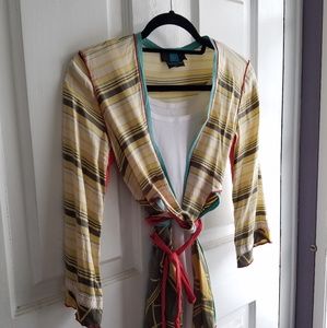 Silky Kimono Wrap Top A Common Thread